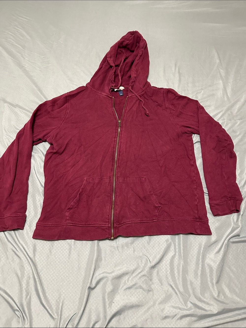 Universal Thread Women's Burgundy Zip-Up Hoodie Jacket